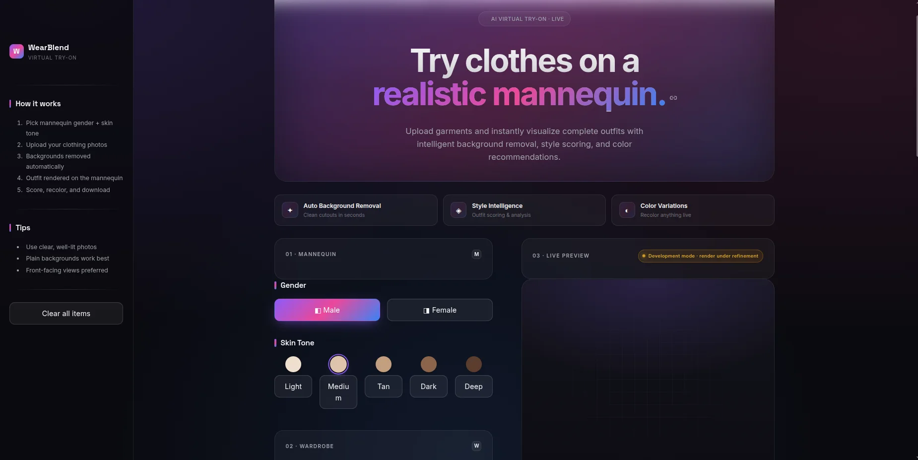WearBlend — AI Virtual Try-On