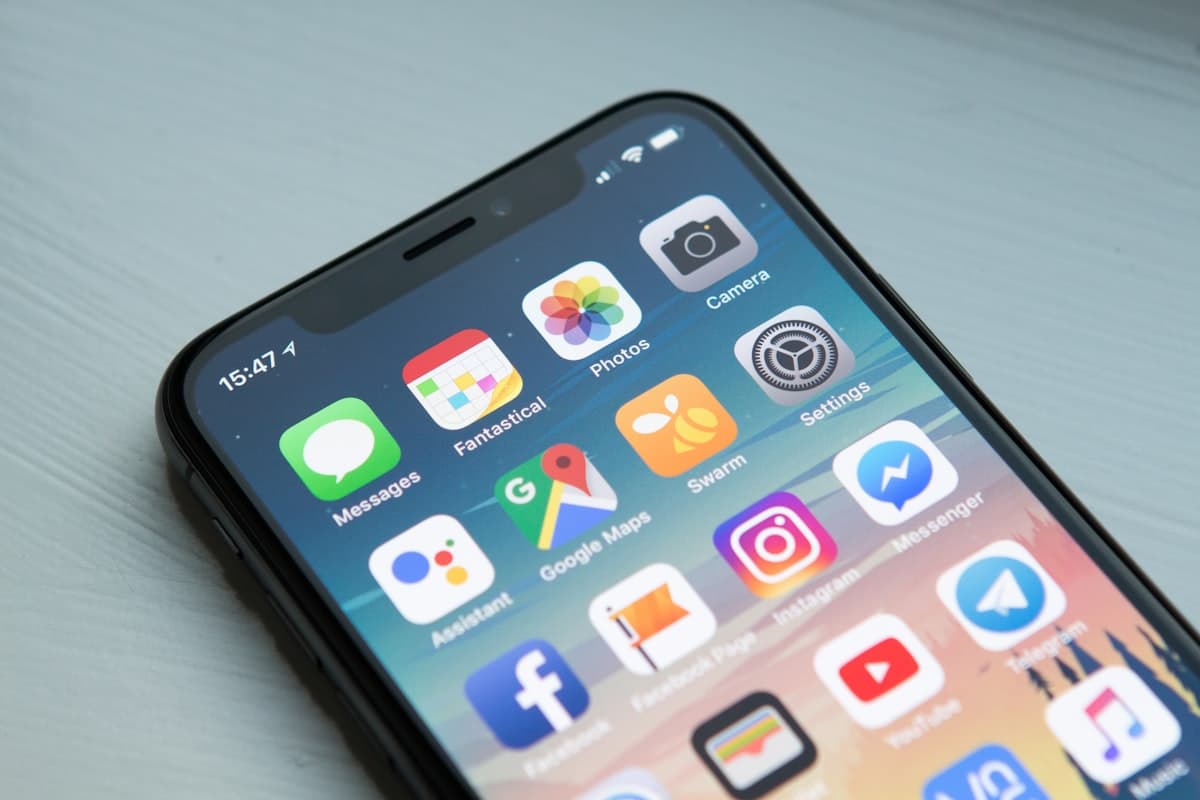 App icons on a phone home screen